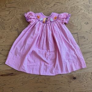 Velani Classics by Anavini Halloween Embroidered Smocked Dress